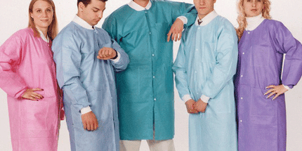 Valumax - Extra-Safe Lab Coats Teal XL 10/Pk