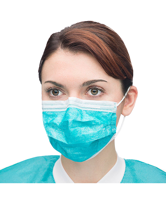 Valumax - Extra-Safe Sensitive Earloop Mask Teal 50/Box