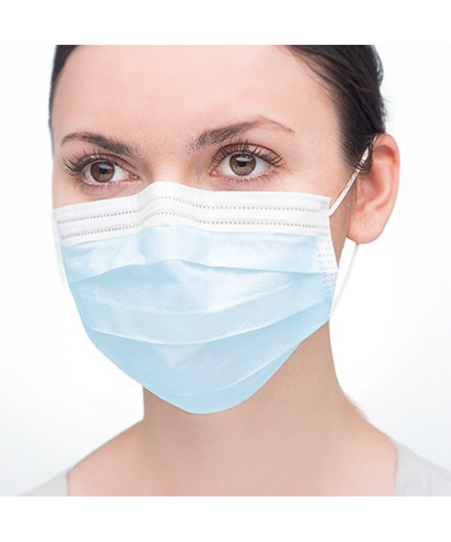 Valumax - Ultra 3-in-1 Earloop Mask 50/Bx Blue