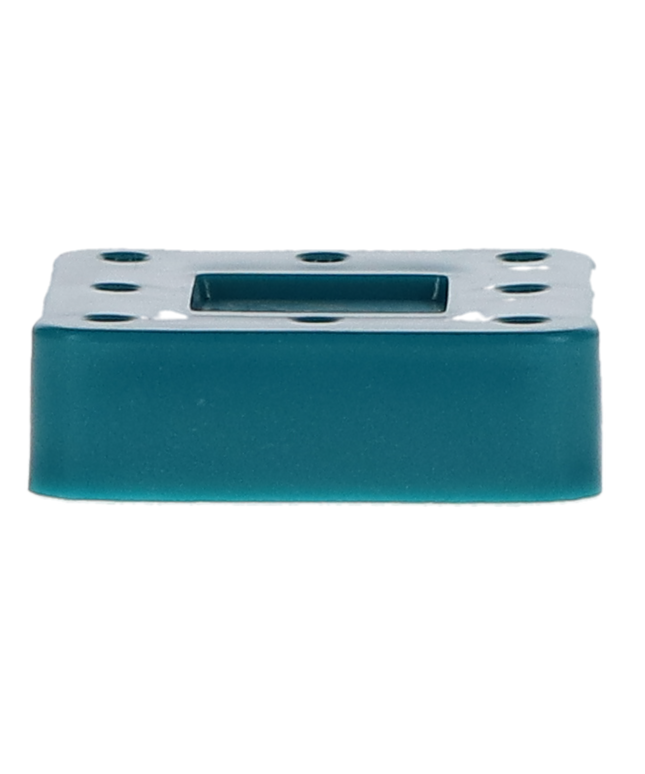 Zirc - Bur Block 8 Hole Teal