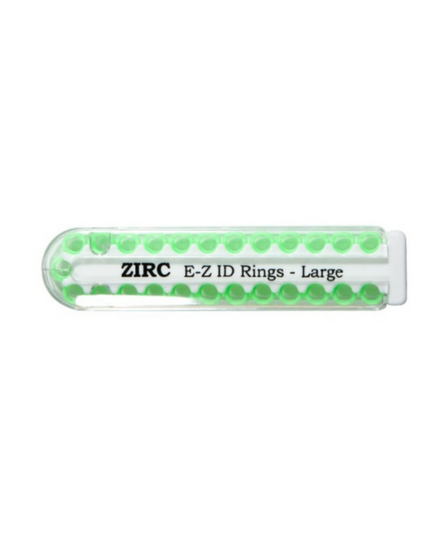 Zirc - E-Z ID Instrument Rings, Large, Neon Green, 25/Pk, 70Z200P