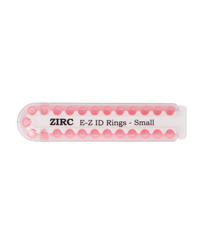 Zirc - EZ-ID Instrument Rings Small Pink 25/Pk