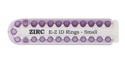 Zirc - EZ-ID Instrument Rings Small Purple 25/Pk