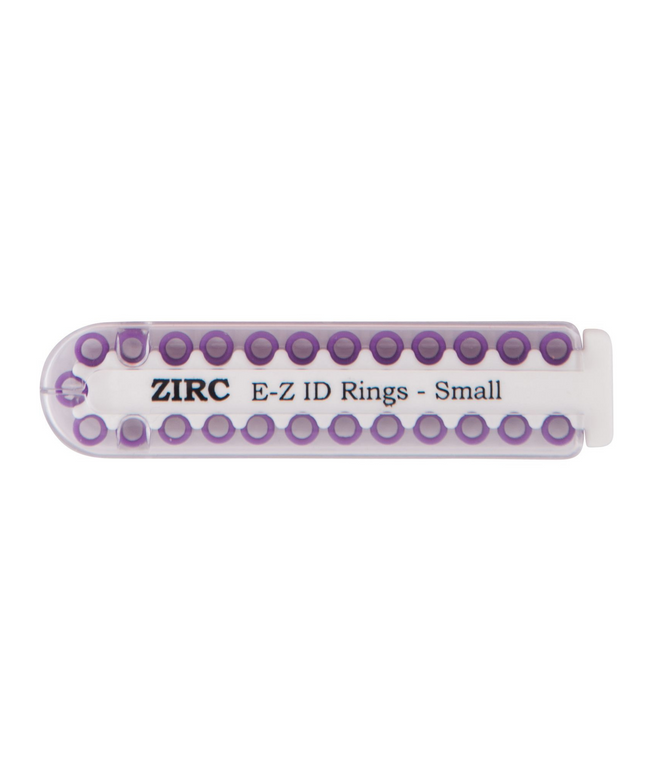 Zirc - EZ-ID Instrument Rings Small Purple 25/Pk