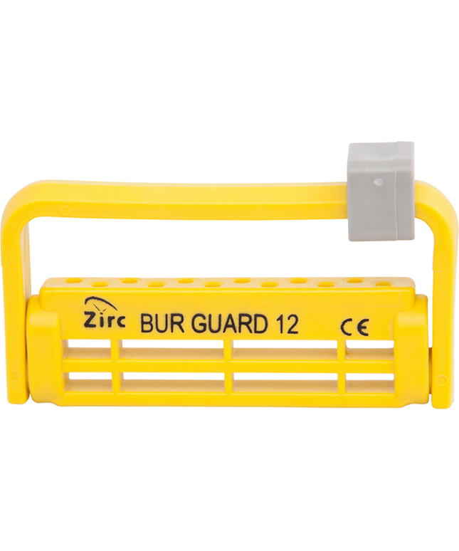 Steri-Bur Guard 12 Hole Neon Yellow Ea
